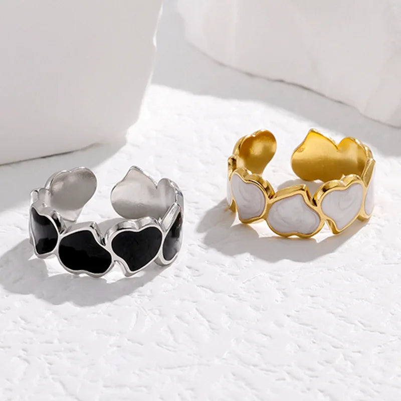 One Love Heart Link Ring