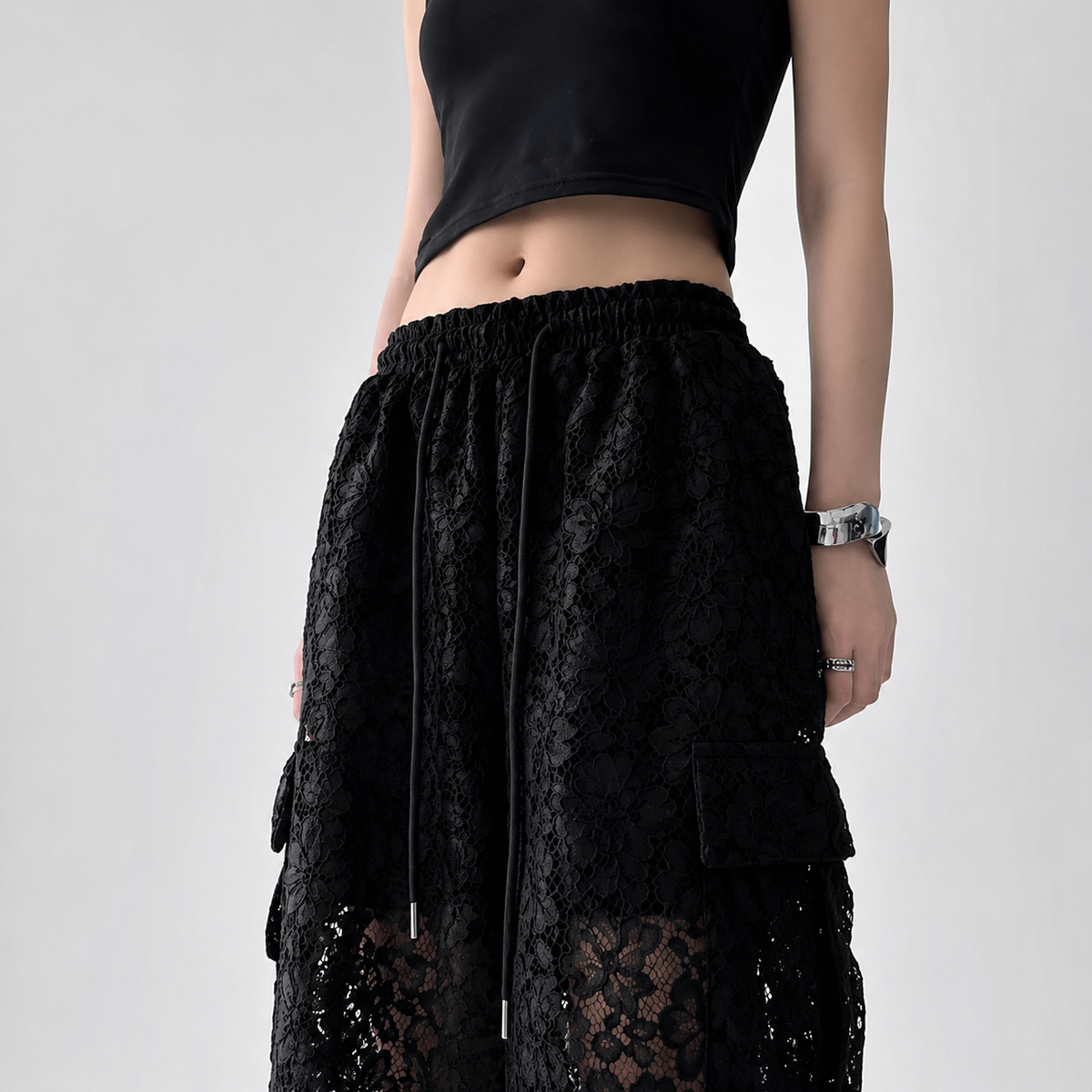 Maison Lace Cargo Pant