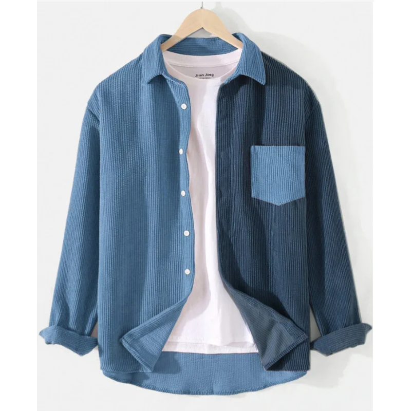 Splice Corduroy Button-Up