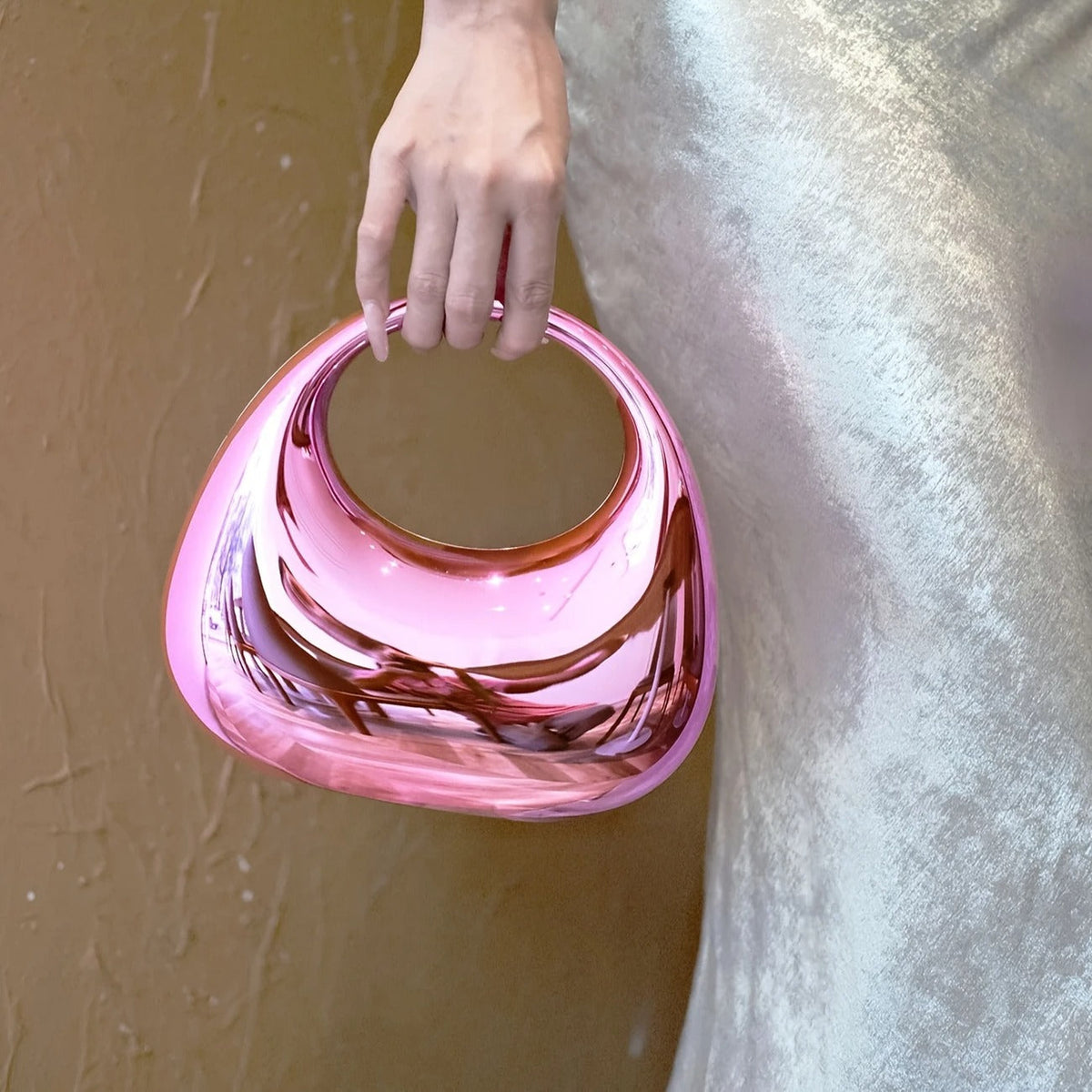 Nova Sculptural Clutch Bag
