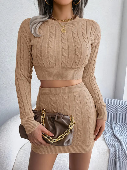 Serene Cable-Knit Duo