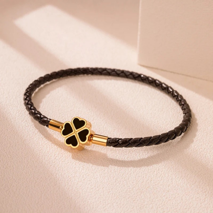 Four-Leaf Braided Bracelet