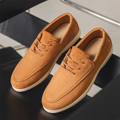 Delano Lace-up Suede Loafer