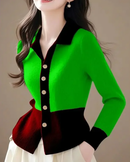 Caress Contrast Cardigan
