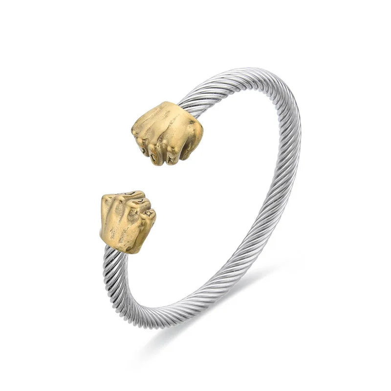 Mercer Steel Rope Cuff Bracelet