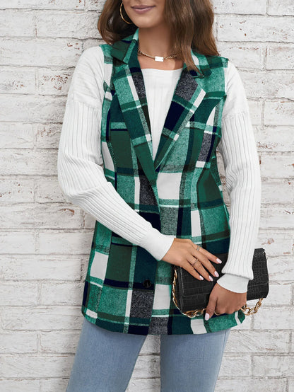 Camden Wool Plaid Vest