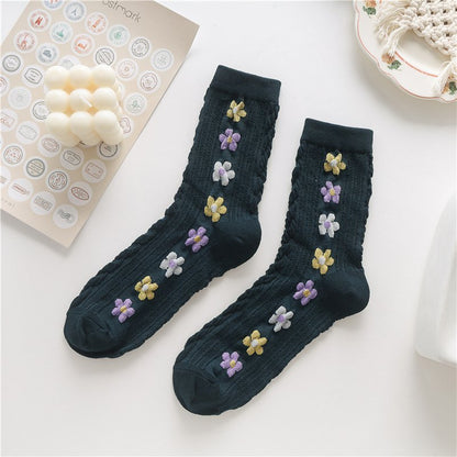 Fleur Embroidered Sock Set