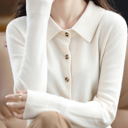 Grace Soft Knit Button-Up