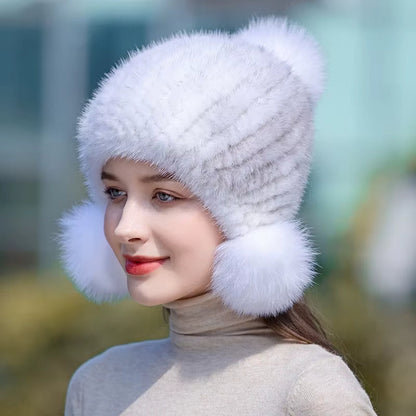 Lumière Fur Beanie