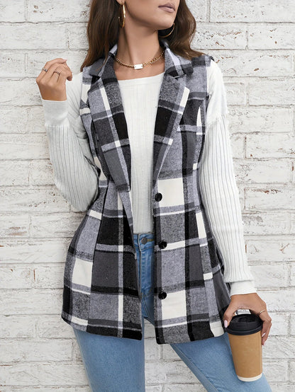 Camden Wool Plaid Vest