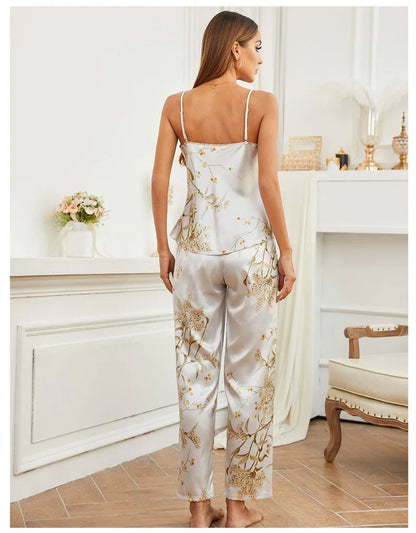 Fleur Satin Lounge Set