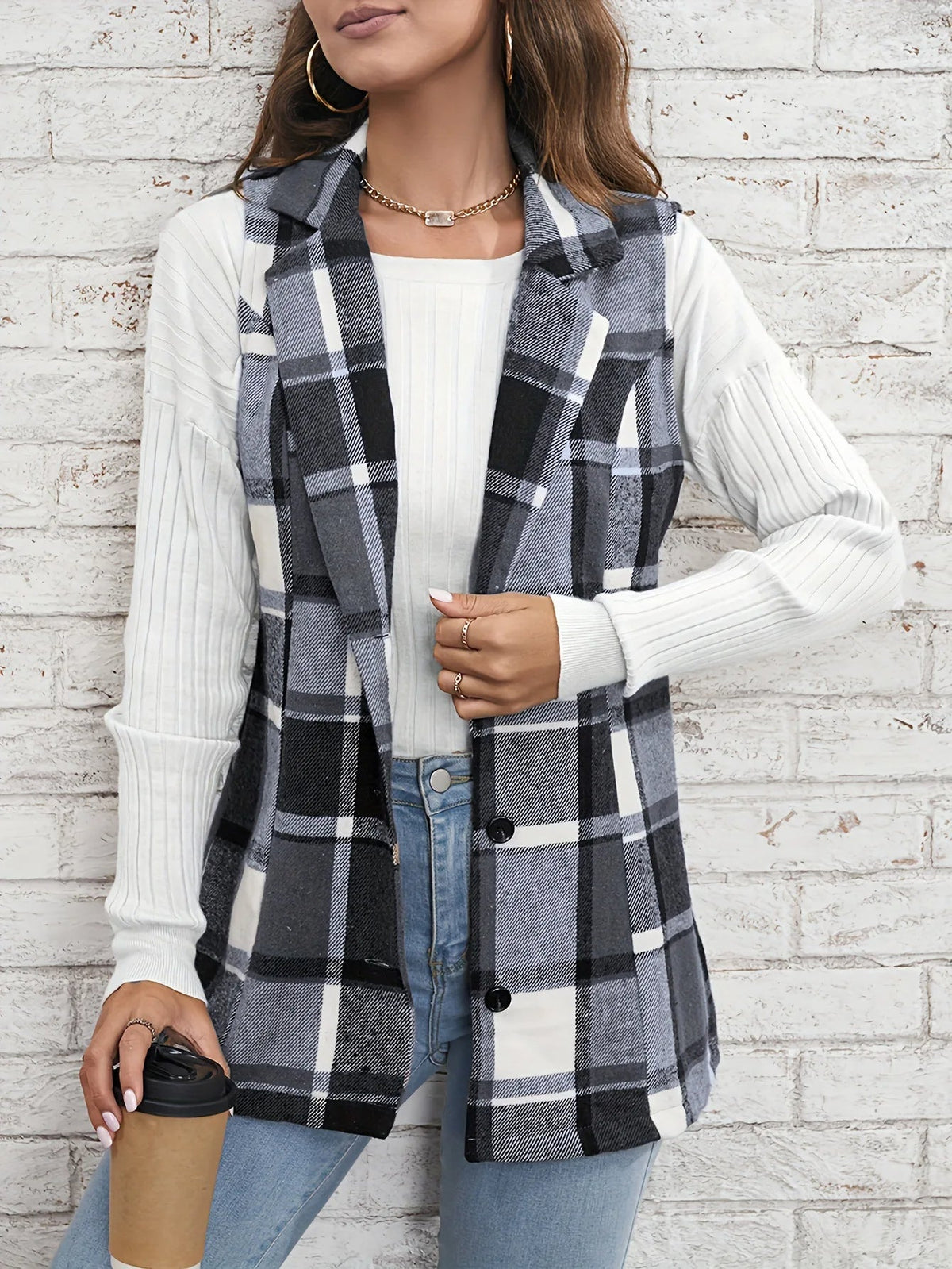 Camden Wool Plaid Vest