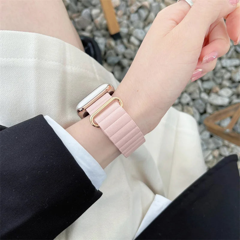 Blush Ridged Apple Watch Band