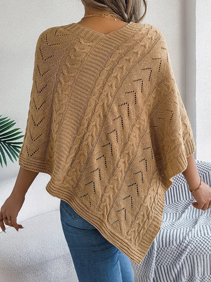 Novena Knit Sweater Poncho