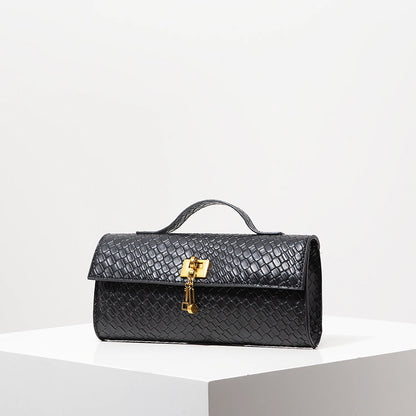 Venezia Woven Baguette Clutch