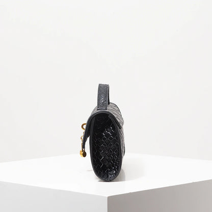Venezia Woven Baguette Clutch