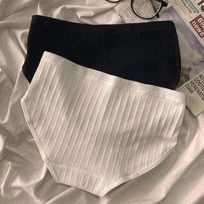 Serene Ribbed Cotton Panty Set