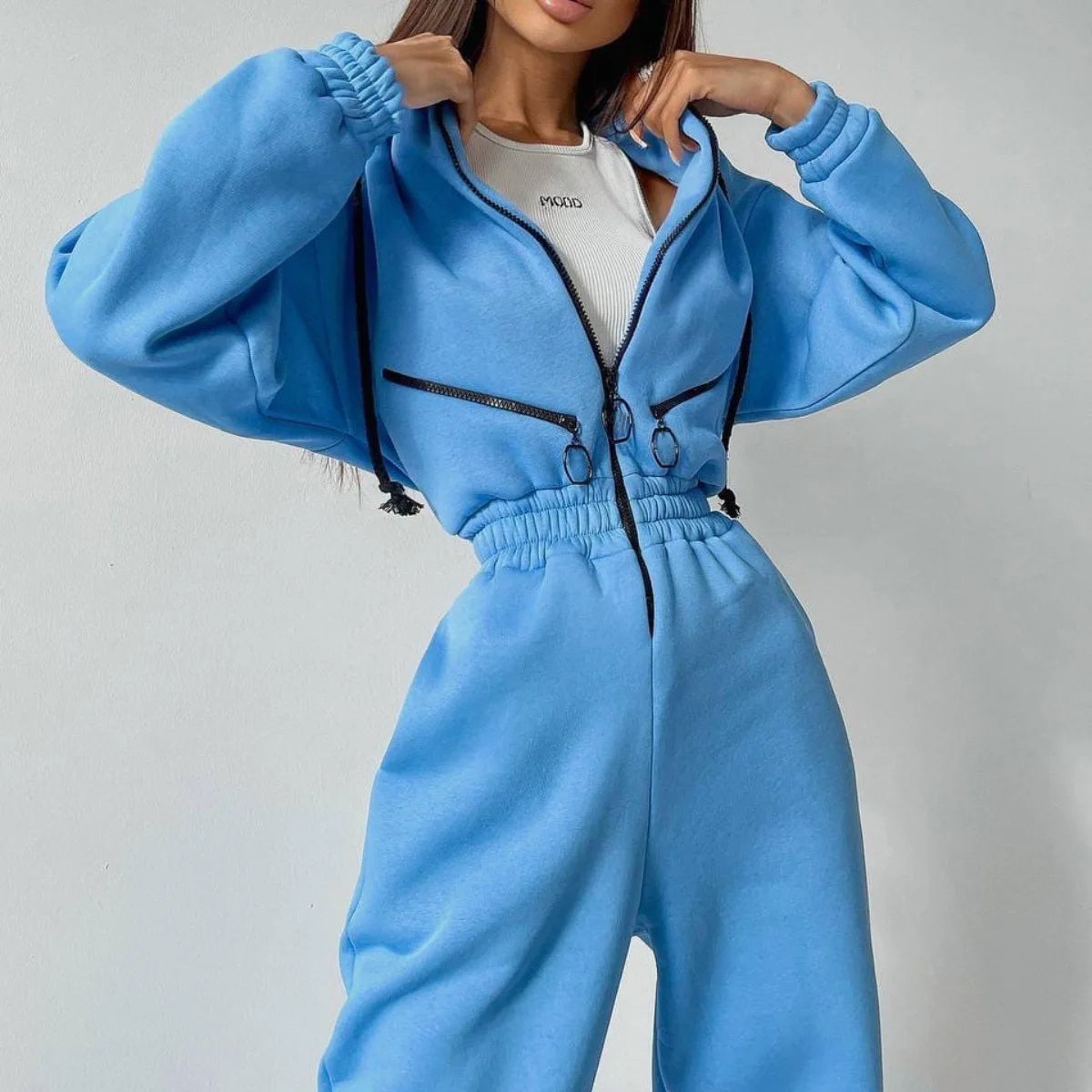 Studio Zip-Up Jumpsuit