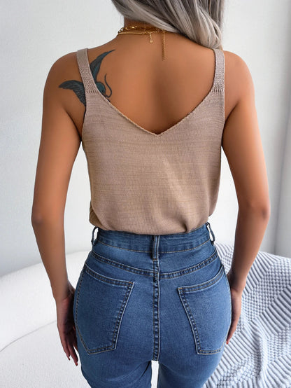 Tulum Texture-Knit Tank Top