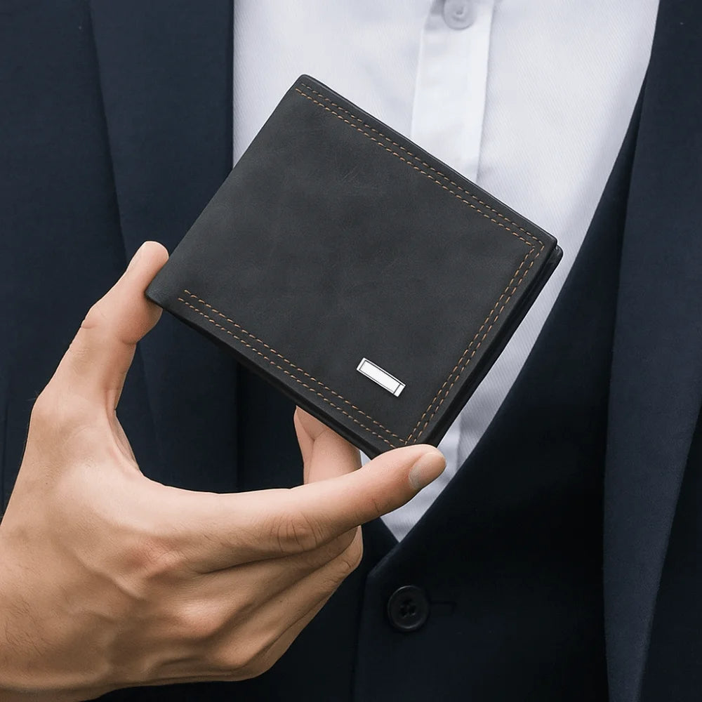 Executive Slim Suede Wallet