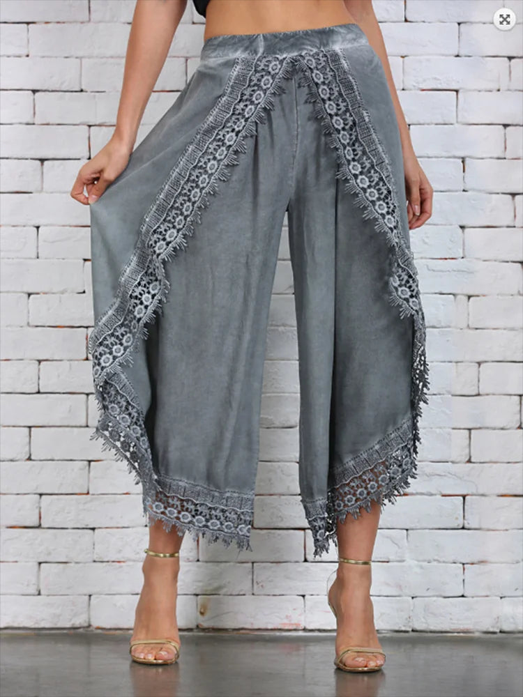 Athena Scalloped Hem Trouser