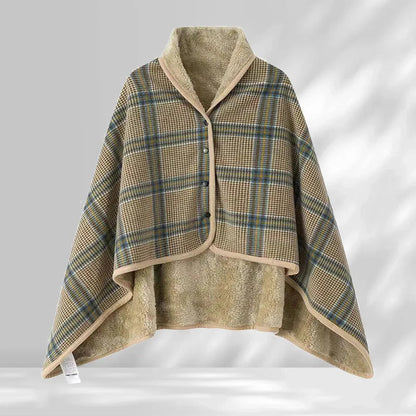 Hearthwood Plaid Blanket Shawl