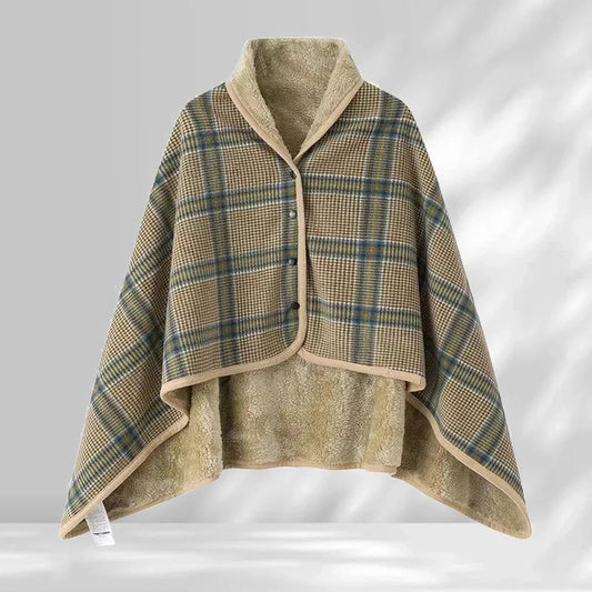 Hearthwood Plaid Blanket Shawl