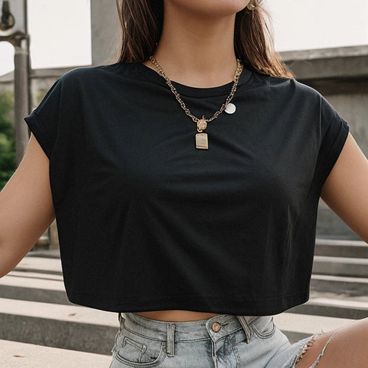 Essential Boxy Crop Tee