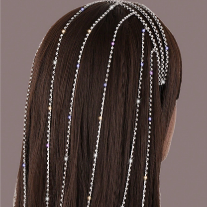 Glimmer Diamond-Drip Head Chain