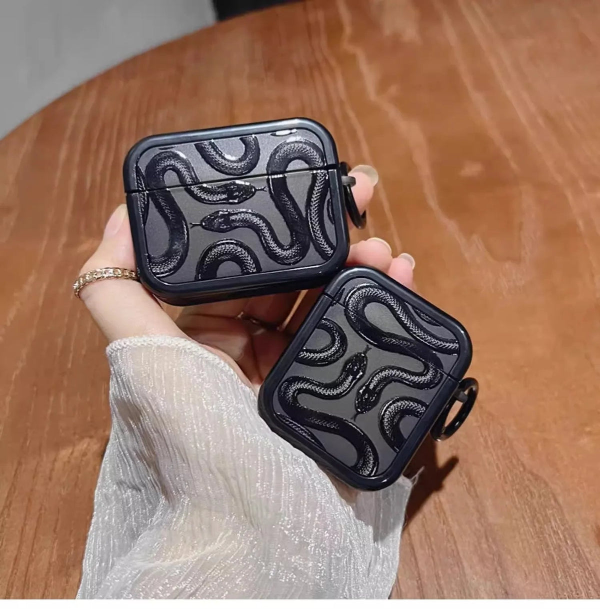 Serpent Motif Airpods Case