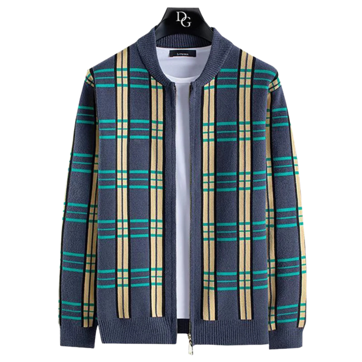 Stratford Plaid Knit Cardigan