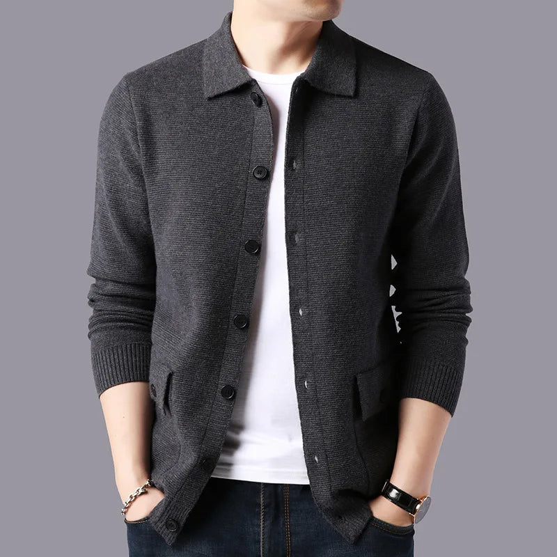 Varsity Collared Cardigan