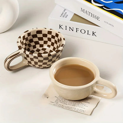 Artisan Checkered Morning Mug