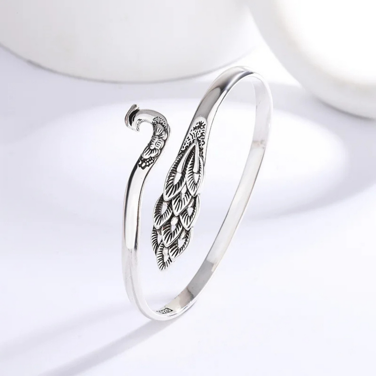 Imperial Peacock Cuff Bracelet