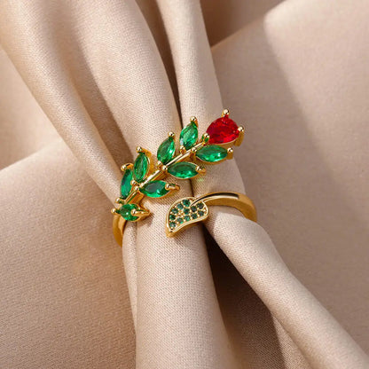 Rose d’Or Zircon Ring