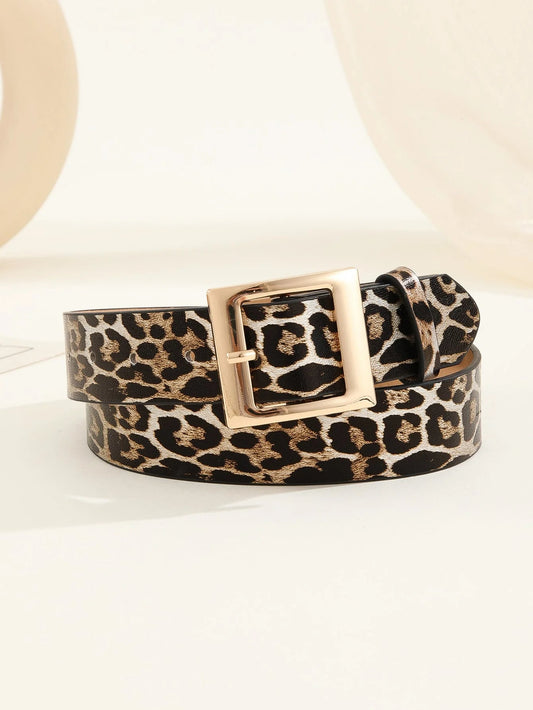 Leona Leopard Print Belt