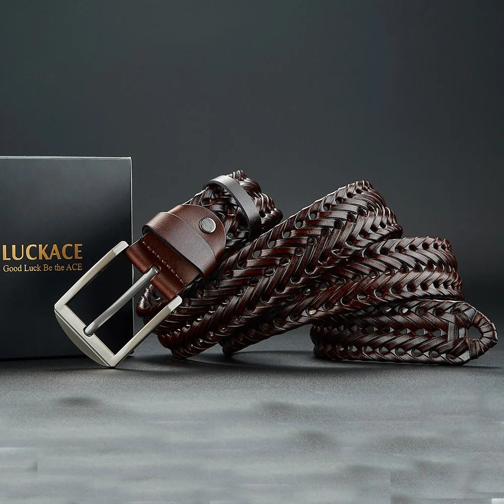 Kingsley Woven Leather Belt