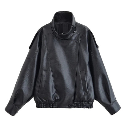 Rebel High-Neck Moto Jacket