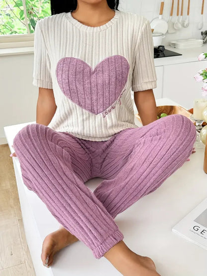 Amore Ribbed Loungewear Set