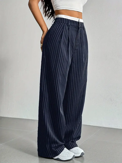 Waveline Pinstripe Trouser