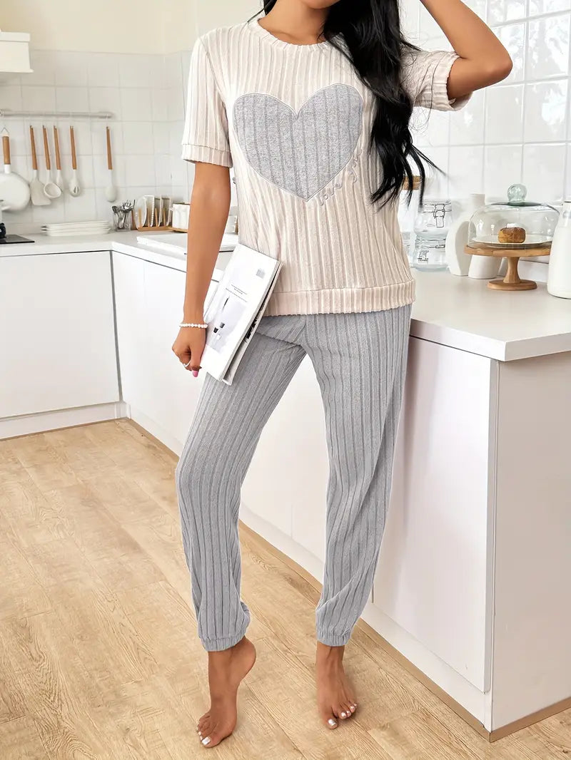Amore Ribbed Loungewear Set