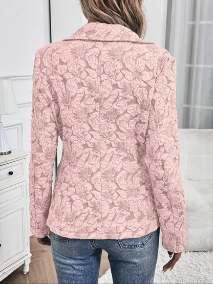 Rosé Jacquard Blazer