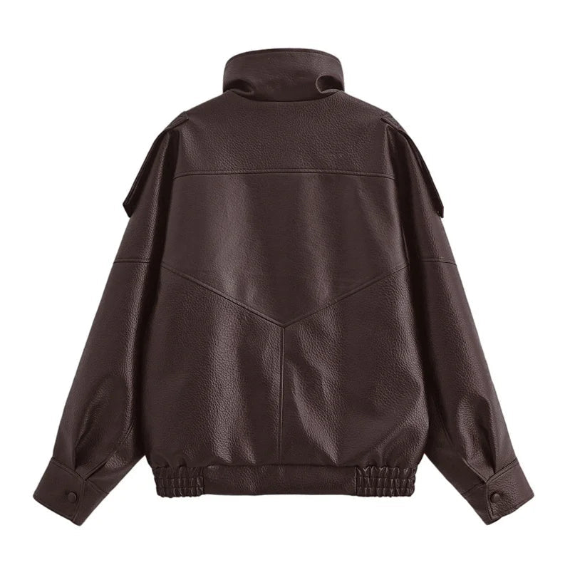 Rebel High-Neck Moto Jacket