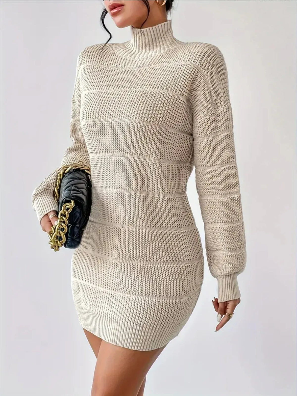 Turtleneck Mini Dress