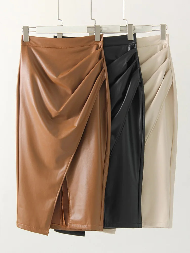Cécile Sculpted Wrap Skirt