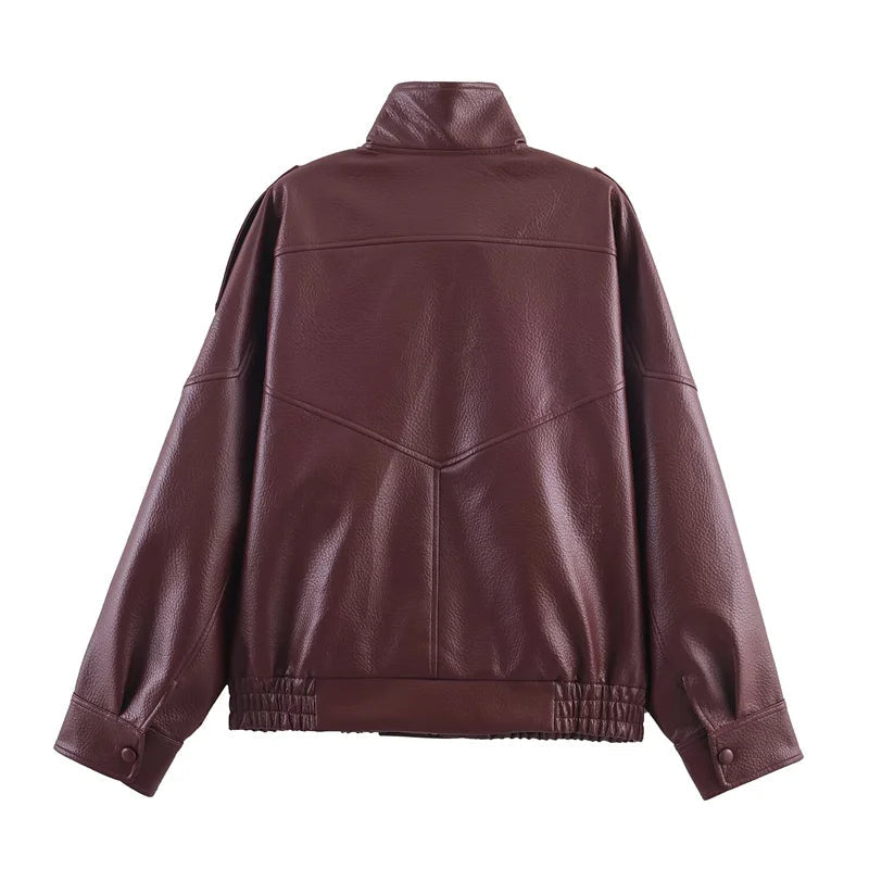 Rebel High-Neck Moto Jacket