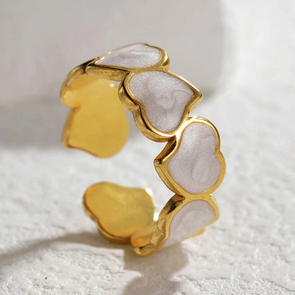 One Love Heart Link Ring