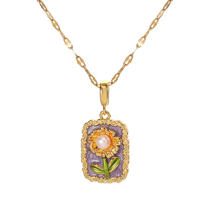 Heirloom Fleur Pendant Necklace