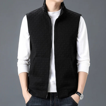 Vitro Checkered Knit Vest