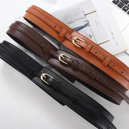 Alto Dual-Strap Leather Belt